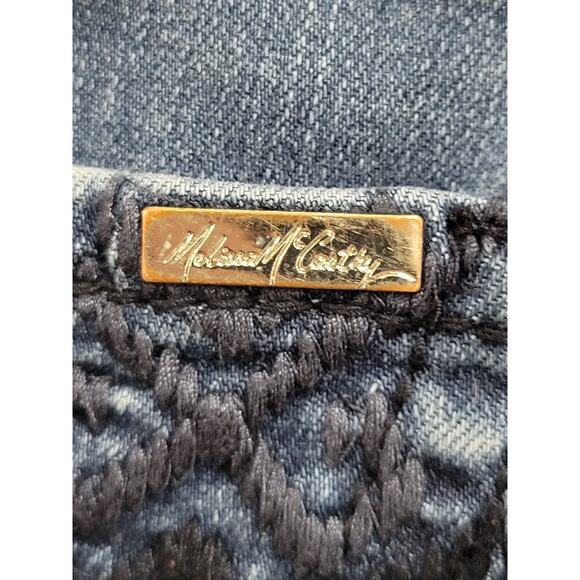 Melissa McCarthy Women's Seven Slim Flare Jeans Embroidered Pockets Size 14 - Picture 12 of 12